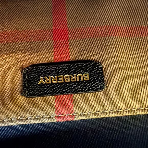 Burberry Black and Tan Banwell top handle Handbag - Picture 9 of 9